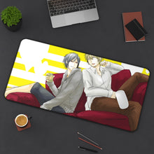 Load image into Gallery viewer, Durarara!! Izaya Orihara, Shizuo Heiwajima Mouse Pad (Desk Mat) On Desk
