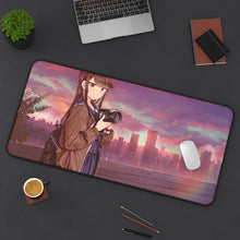 Load image into Gallery viewer, Komi Can&#39;t Communicate Mouse Pad (Desk Mat) On Desk
