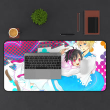 Load image into Gallery viewer, Durarara!! Izaya Orihara, Shizuo Heiwajima Mouse Pad (Desk Mat) With Laptop
