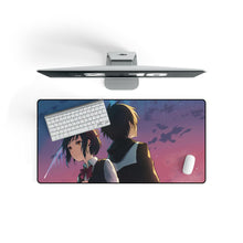 Load image into Gallery viewer, Your Name. Mouse Pad (Desk Mat) On Desk
