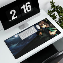 Load image into Gallery viewer, Shinoa, Yu &amp; Yoichi At The Roof Mouse Pad (Desk Mat) With Laptop
