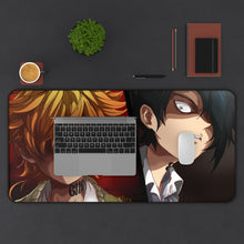 Load image into Gallery viewer, The Promised Neverland Ray, Emma Mouse Pad (Desk Mat) With Laptop
