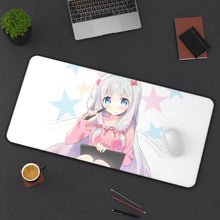Load image into Gallery viewer, EroManga-Sensei Mouse Pad (Desk Mat) On Desk
