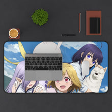 Load image into Gallery viewer, Peach Boy Riverside Mouse Pad (Desk Mat) With Laptop
