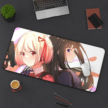 Load image into Gallery viewer, Lycoris Recoil Takina Inoue, Chisato Nishikigi Mouse Pad (Desk Mat) On Desk

