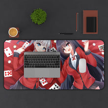 Load image into Gallery viewer, Kakegurui Yumeko Jabami, Kirari Momobami Mouse Pad (Desk Mat) With Laptop
