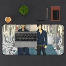 Load image into Gallery viewer, Durarara!! Izaya Orihara, Shizuo Heiwajima Mouse Pad (Desk Mat) With Laptop
