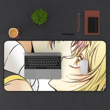 Load image into Gallery viewer, Fairy Tail Natsu Dragneel, Lucy Heartfilia Mouse Pad (Desk Mat) With Laptop
