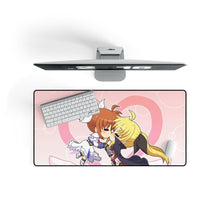 Load image into Gallery viewer, Magical Girl Lyrical Nanoha Mouse Pad (Desk Mat) On Desk
