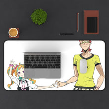 Load image into Gallery viewer, Kiznaiver Niko Niiyama, Hajime Tenga Mouse Pad (Desk Mat) With Laptop
