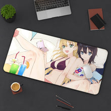 Load image into Gallery viewer, Gamers! Karen Tendou, Chiaki Hoshinomori Mouse Pad (Desk Mat) On Desk
