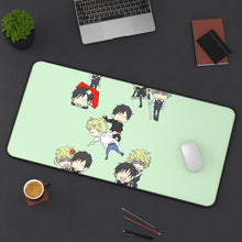 Load image into Gallery viewer, Durarara!! Izaya Orihara, Shizuo Heiwajima Mouse Pad (Desk Mat) On Desk
