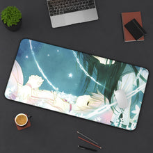 Load image into Gallery viewer, Puella Magi Madoka Magica Homura Akemi, Madoka Kaname Mouse Pad (Desk Mat) On Desk
