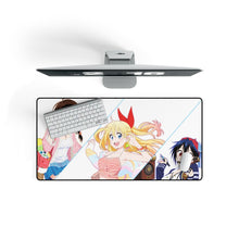 Load image into Gallery viewer, Nisekoi Chitoge Kirisaki, Kosaki Onodera, Seishirou Tsugumi Mouse Pad (Desk Mat) On Desk
