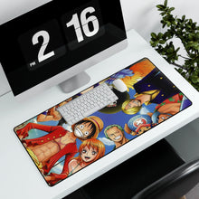 Load image into Gallery viewer, One Piece Monkey D. Luffy, Roronoa Zoro, Sanji, Nico Robin, Tony Tony Chopper Mouse Pad (Desk Mat) With Laptop
