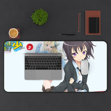 Load image into Gallery viewer, Boku Wa Tomodachi Ga Sukunai Sena Kashiwazaki, Yozora Mikazuki Mouse Pad (Desk Mat) With Laptop
