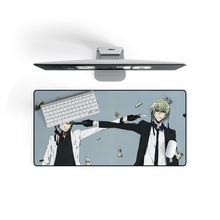 Load image into Gallery viewer, Durarara!! Izaya Orihara, Shizuo Heiwajima Mouse Pad (Desk Mat) On Desk
