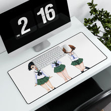 Load image into Gallery viewer, Girls und Panzer Mouse Pad (Desk Mat) With Laptop
