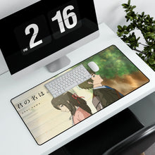 Load image into Gallery viewer, Your Name. Mouse Pad (Desk Mat) With Laptop
