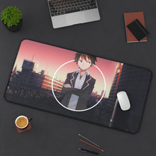 Load image into Gallery viewer, Hachiman Hikigaya Mouse Pad (Desk Mat) On Desk
