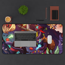 Load image into Gallery viewer, Little Witch Academia Atsuko Kagari, Sucy Manbavaran, Computer Keyboard Pad, Lotte Yanson Mouse Pad (Desk Mat) With Laptop
