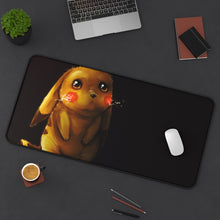 Load image into Gallery viewer, Pikachu Mouse Pad (Desk Mat) On Desk
