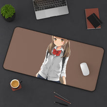 Load image into Gallery viewer, Anime Girl Mouse Pad (Desk Mat) On Desk

