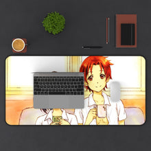 Load image into Gallery viewer, Kokoro Connect Himeko Inaba, Taichi Yaegashi Mouse Pad (Desk Mat) With Laptop

