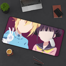 Load image into Gallery viewer, Blend S Maika Sakuranomiya, Kaho Hinata Mouse Pad (Desk Mat) On Desk

