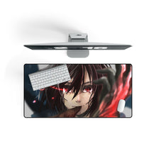 Load image into Gallery viewer, Mikasa Ackerman Mouse Pad (Desk Mat) On Desk
