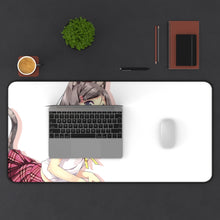 Load image into Gallery viewer, The "H.e.n.t.a.i" Prince and the Stony Cat. Mouse Pad (Desk Mat) With Laptop
