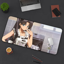 Load image into Gallery viewer, Rin Tohsaka Mouse Pad (Desk Mat) On Desk
