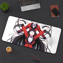 Load image into Gallery viewer, Yumeko Jabami and Kirari Momobami Mouse Pad (Desk Mat) On Desk
