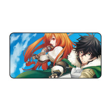 Load image into Gallery viewer, Naofumi and Raphtalia Mouse Pad (Desk Mat)
