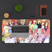 Load image into Gallery viewer, The Quintessential Quintuplets Miku Nakano, Itsuki Nakano, Nino Nakano, Yotsuba Nakano, Ichika Nakano Mouse Pad (Desk Mat) With Laptop

