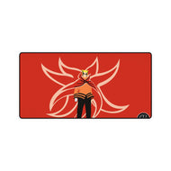 Naruto Baryon Mode In Bright Orange Mouse Pad (Desk Mat)