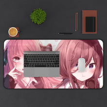 Load image into Gallery viewer, Miku and Nino Mouse Pad (Desk Mat) With Laptop
