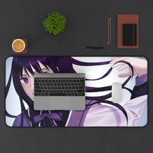 Load image into Gallery viewer, Puella Magi Madoka Magica Homura Akemi Mouse Pad (Desk Mat) With Laptop
