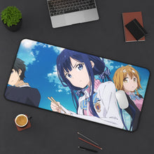 Load image into Gallery viewer, Masamune-kun&#39;s Revenge Aki Adagaki, Masamune Makabe, Yoshino Koiwai Mouse Pad (Desk Mat) On Desk
