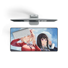 Load image into Gallery viewer, Lycoris Recoil Takina Inoue, Chisato Nishikigi Mouse Pad (Desk Mat) On Desk

