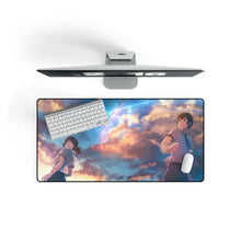 Load image into Gallery viewer, Your Name. Mouse Pad (Desk Mat) On Desk
