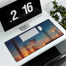 Load image into Gallery viewer, Anime, Student, Sunset, Sky, Scenery, School, Uniform, Mouse Pad (Desk Mat)
