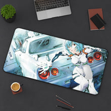 Load image into Gallery viewer, Neon Genesis Evangelion Rei Ayanami Mouse Pad (Desk Mat) On Desk
