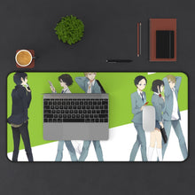 Load image into Gallery viewer, Durarara!! Izaya Orihara, Shizuo Heiwajima, Masaomi Kida, Anri Sonohara, Shinra Kishitani Mouse Pad (Desk Mat) With Laptop
