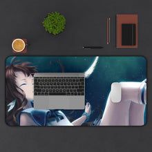 Load image into Gallery viewer, Nagi No Asukara Mouse Pad (Desk Mat) With Laptop
