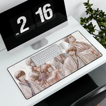 Load image into Gallery viewer, Gintama Gintoki Sakata, Kagura, Shimura Shinpachi, Toushirou Hijikata, Okita Sougo Mouse Pad (Desk Mat) With Laptop
