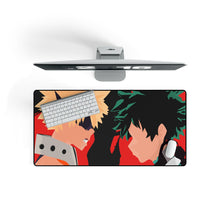 Load image into Gallery viewer, My Hero Academia Izuku Midoriya, Katsuki Bakugou Mouse Pad (Desk Mat) On Desk
