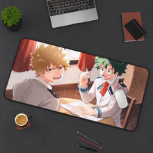 Load image into Gallery viewer, My Hero Academia Izuku Midoriya, Katsuki Bakugou Mouse Pad (Desk Mat) On Desk
