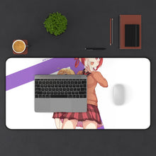 Load image into Gallery viewer, Gabriel DropOut Satanichia Kurumizawa Mcdowell, Gabriel Tenma White Mouse Pad (Desk Mat) With Laptop
