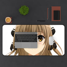 Load image into Gallery viewer, Amagi Brilliant Park Isuzu Sento Mouse Pad (Desk Mat) With Laptop
